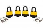 Keyed Alike (4 x 40mm security padlocks) - 8 keys