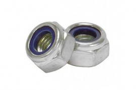 Nylon Locking Nuts 10mm (M10) Bzp (100)