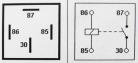 Relay 4-pin 24v 20/40A. Open