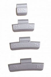 Zinc Wheel Weights for ALLOY Wheels 10g (100)