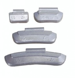 Zinc Wheel Weights for STEEL Wheels 25g (100)