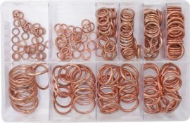 Assorted Copper Compression Washers (250)