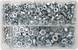 Assorted Steel Nuts M5-M10 BZP (450)