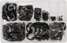 Assorted E-Clips (Black coated) (600)