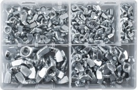 Assorted Steel Wing Nuts M5-M12 BZP (200)