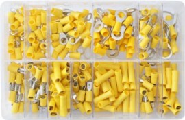 Assorted Yellow Electrical Terminals (260)