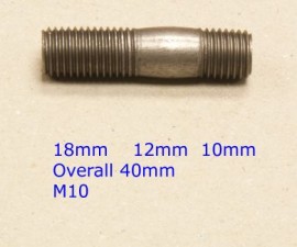 Stud M10 x 39 (fine) - Honda (20)