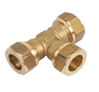 12mm Brass T-Piece Coupling (2)