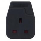 1 Gang Trailing Socket – Black