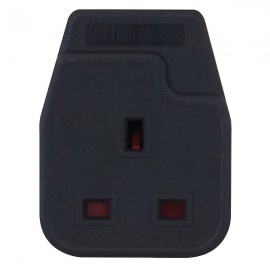 1 Gang Trailing Socket –  Black