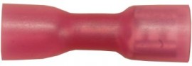 Red Female Spade 6.3mm (heatshrink) - Fully Insulated (25)