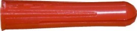 Plastic Masonry Plugs 6.0mm Red