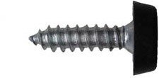 Number Plate Screws Moulded Head 3/4 (100)