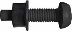 Number Plate Screws & Nuts BLACK (100)