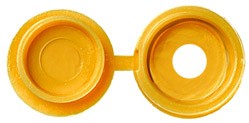 Number Plate Screw Hinged Flip Top (yellow)