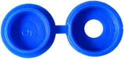 Number Plate Screw Hinged Flip Top (blue)