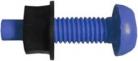 Number Plate Screws & Nuts BLUE (100)