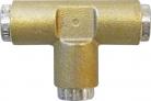 Brass Push Fit T-Pieces - 6mm (pack of 2)