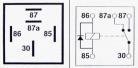Relay 5-pin 12v 40A Changeover with Diode