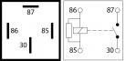 Relay 4-pin 12v 40A Open/Resistor