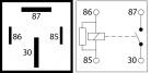 Relay 4-pin 12v 70A Open/Resistor