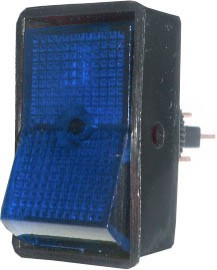 Rocker Switch 16A - Blue