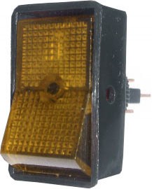 Rocker Switch 16A - Amber