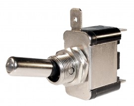 Heavy Duty Red LED Illuminated On/Off Metal Toggle Switch
