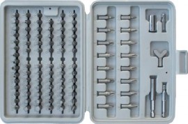 Ultimate 100 Piece Bit Set + Case, for screwdriver