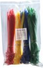200 Coloured Cable Ties - Assorted Colours
