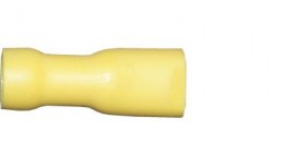 Yellow Female Spade 6.3mm Fully Insulated (crimps terminals)