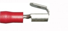 Red Piggy-back 6.3mm (crimps terminals)