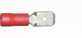 Red Tab (male) 6.3mm (crimps terminals)