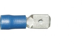 Blue Tab (male) 6.3mm (crimps terminals)