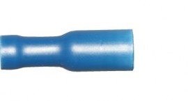Blue Bullet Receptacle 5.0mm (crimps terminals)