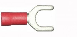 Red Fork 6.4mm (0BA) (crimps terminals)