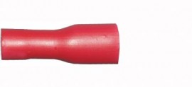 Red Female Spade 4.8mm Fully Insulated (crimps terminals)