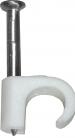 Round Cable Clip white - 5-7mm 