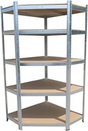 Corner Shelving Bay (5 shelves)